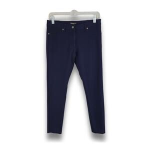 J. McLaughlin Size 4 Winter Navy Rebecca Mid-Rise Slim Fit Stretch Ankle Pants